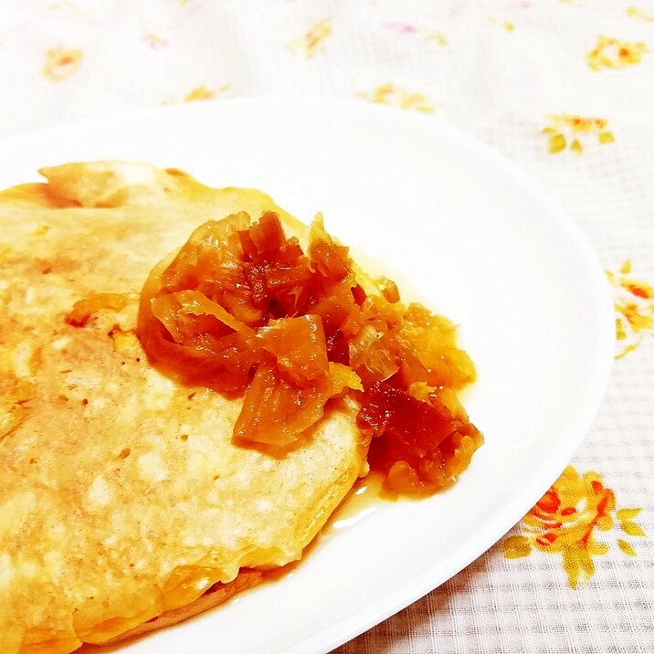 柑橘風味♪御飯パンケーキ